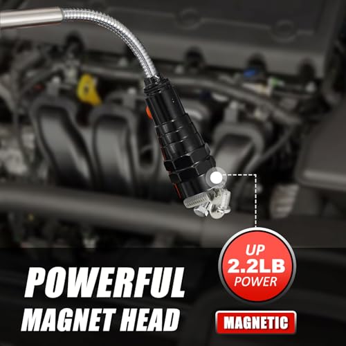 Gifts for Dad, Magnetic Pickup Tool, Telescoping Magnet Pickup Tool with 3 LED Flashlight, Christmas Gifts Stocking Stuffers for Men, Cool Gadget Gifts for Men, Black - Image 6