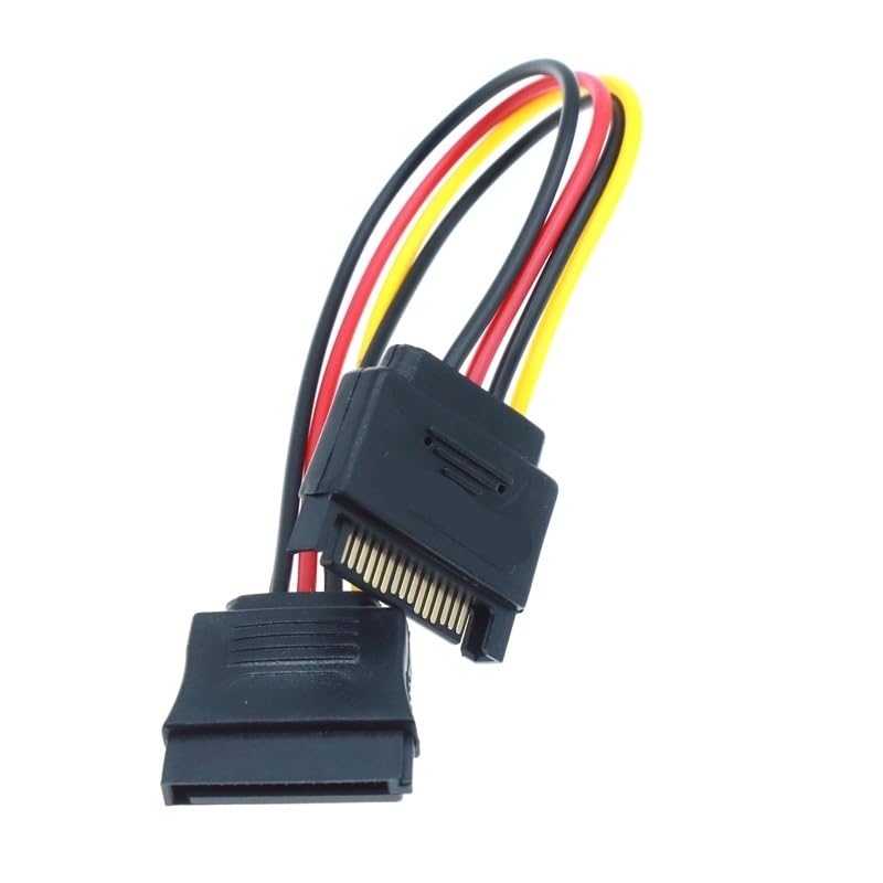 Cable splitter de energía SATA II macho a hembra 20 cm miniatura 4