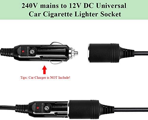 240V Mains To 12V DC Cigarette Lighter Voltage Converter Power Adapter (10A) 120W -Universal Car Charger Power Supply 