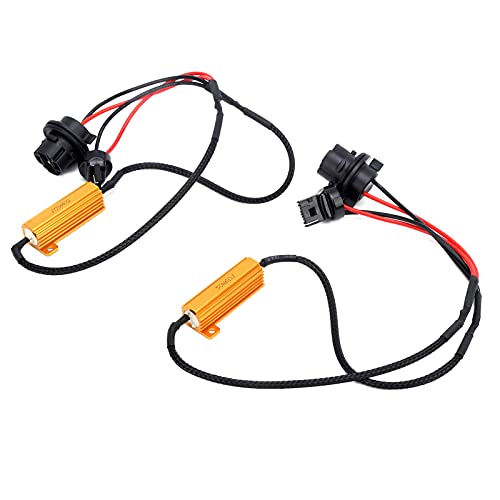 Akozon Bombillas LED con Decodificador de Resistencia de 50 W y 6 Ω - 2 Decodificadores de Carga LED 7440 - Automotriz/Repuesto/Iluminación y Electricidad/Eléctrico/Accesorios