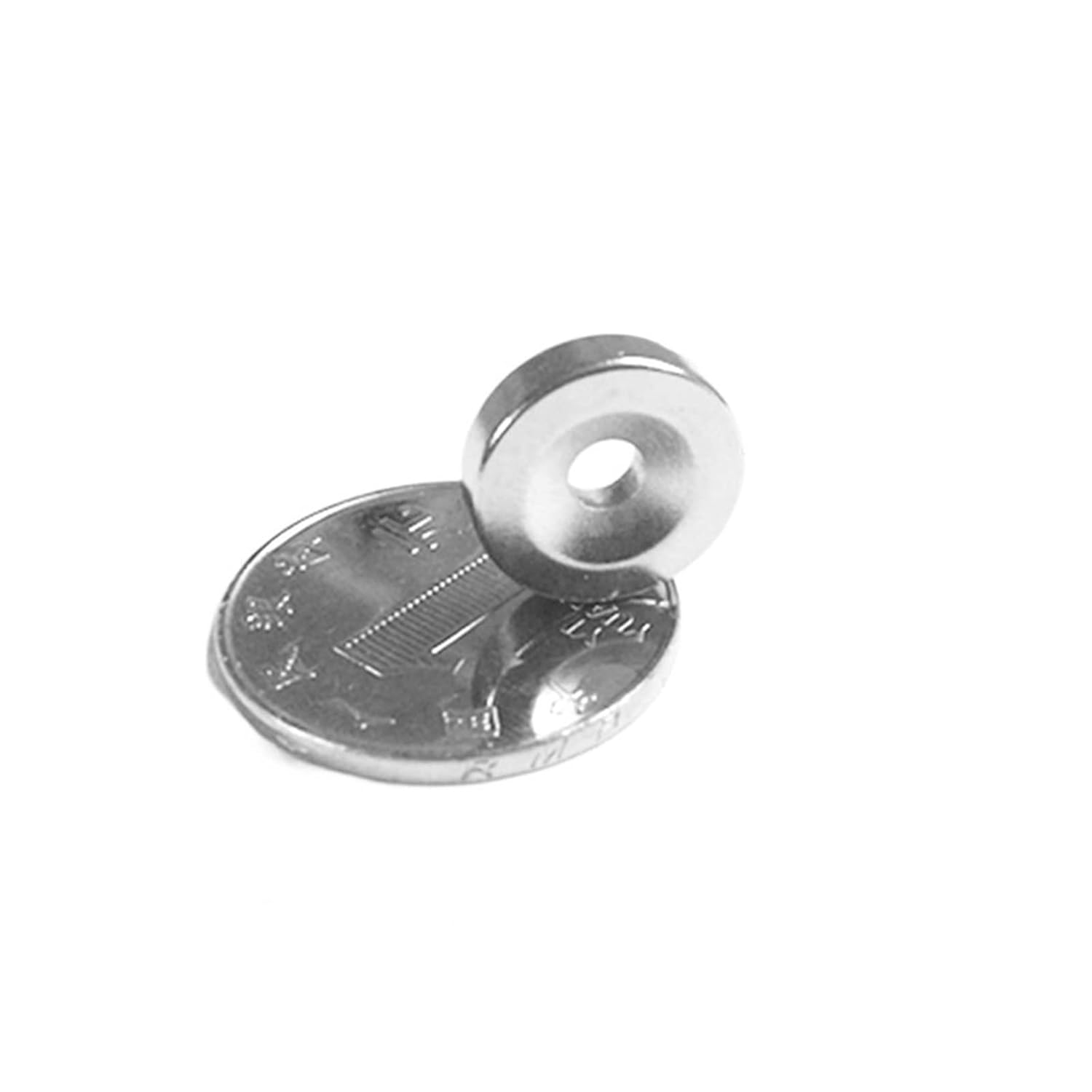 10-100pcs 15x4-4mm Rare Earth NdFeB 15 * 4mm Hole 4mm Round Countersunk Neodymium Magnetic 15 * 4-4mm Magnet(30pcs)