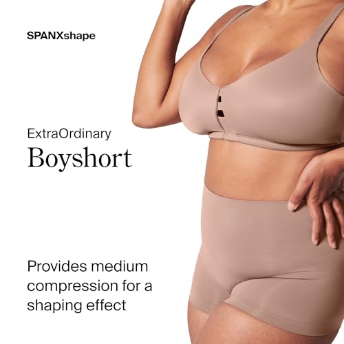 Image of SPANX SPANXshape ExtraOrdinary Boyshort - Sculpting Compression - Women's Shapewear Underwear - Recycled Nylon Fabric Blend