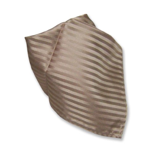 Men's Dress Vest & BOWTie MOCHA LIGHT BROWN Vertical Striped Design Bow Tie Set4