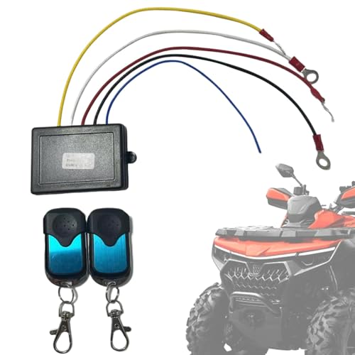 Kit de mando a distancia para cabrestante, kit de control remoto inalámbrico para cabrestante, mando a distancia para cabrestante eléctrico | Kit de control remoto para cabrestante todoterreno para