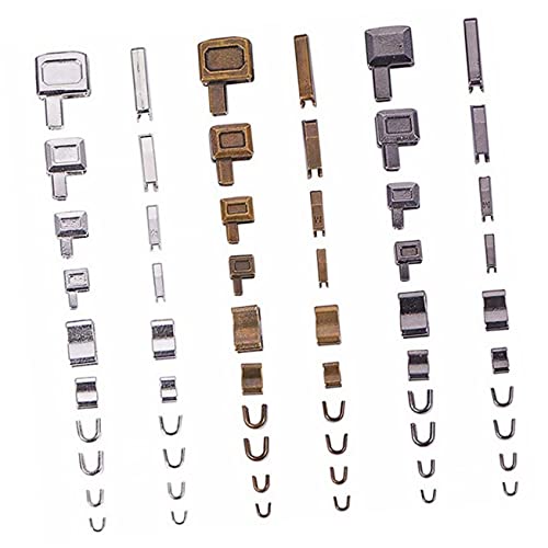 VILLCASE 24 Conjuntos De Zíper Peças De Reposição Kit De Substituição Kit De Zíper Retentor Deslizan