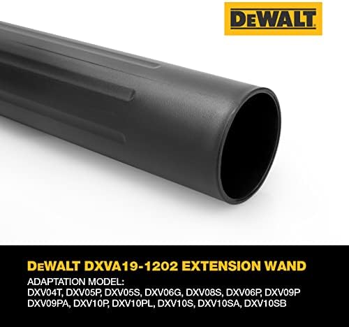 DeWalt DXVA19-1202 Extension Wand 1-7/8", Fit for DXV04T DXV05P DXV05S DXV06G DXV08S DXV06P DXV09P DXV09PA DXV10P DXV10PL DXV10S DXV10SA DXV10SB Wet/Dry Vacuum Cleaners image 4