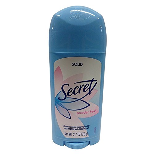 Desodorante en polvo sólido Secret 2.70 oz pack x5