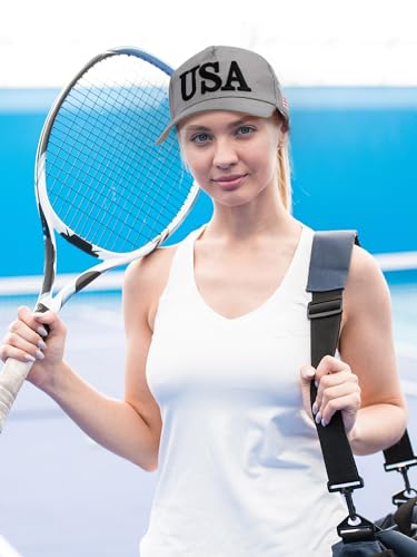 Image of 4Pcs USA Hats for Men Patriotic Hat Embroidered American Flag Baseball Cap | Classic USA Hat & USA Cap Set | 100% Cotton | American Flag Hats for Men Women | Adjustable Baseball Cap for Daily Wear