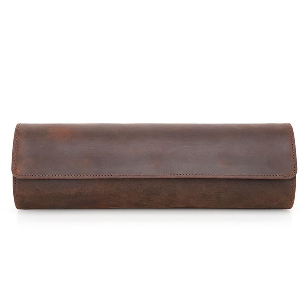 Boîte de montre en cuir et boîtes de rangement cylindriques pour collection maison