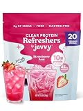 Javvy Clear Protein Powder with Clear Whey Protein, Strawberry Berry Acai