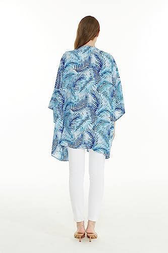 Image of Women's Hawaiian Open Front Kimono Top Signature Prints | Open Front Design; Lightweight Rayon; Signature Tropical Prints; Relaxed Fit; Resort Vacation Style
