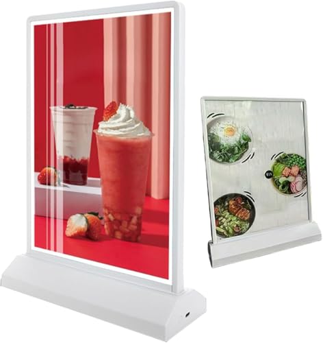 Caisson lumineux LED rechargeable A4 pour illuminer les tables de votre café ou bar