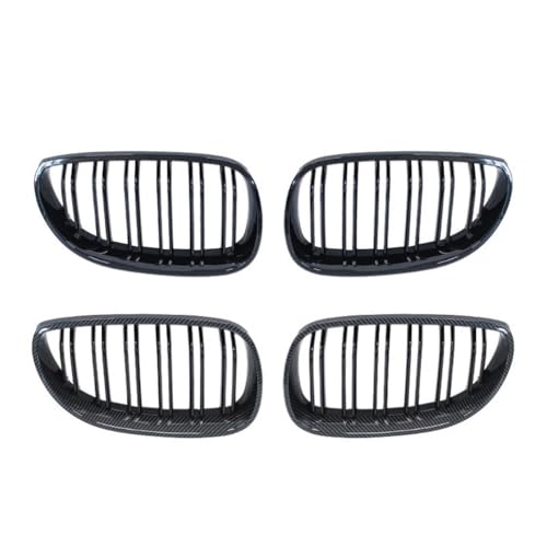 Parrilla de parachoques delantero para coche E60 E61 Serie 5 2003-2009 doble listón 4