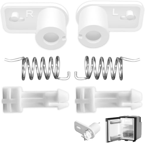 Left & Right Spring Assembly Kit 3-in-1 Includes Housing Spring Bolt Fit for Dometic RV Camper Trailer Single Door Fridge Freezer Part# 2932754019 2932754027 2002236004 2002236012 2002238000