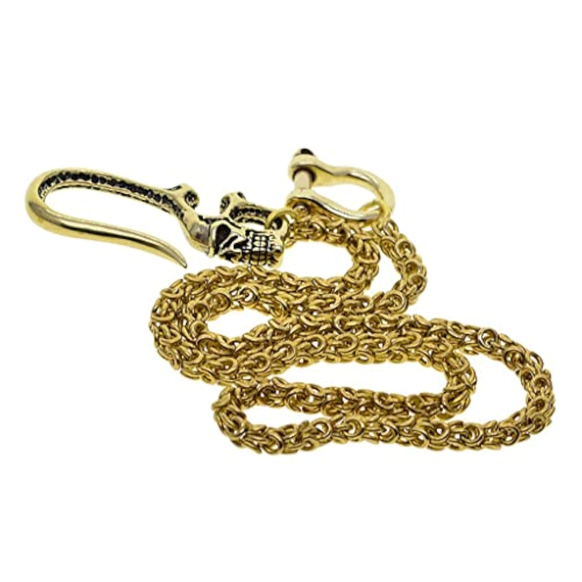 Men's Biker Chain Skull Hook Chain Necklace