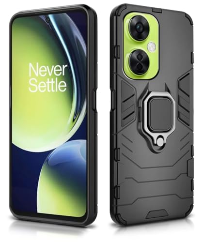 Image of AIBEX Armor Back Cover Compatible for OnePlus Nord CE 3 Lite 5G| Rugged Shockproof Case with Ring Holder & Kickstand | Military-Grade Protection | Magnetic Car Mount Compatible
