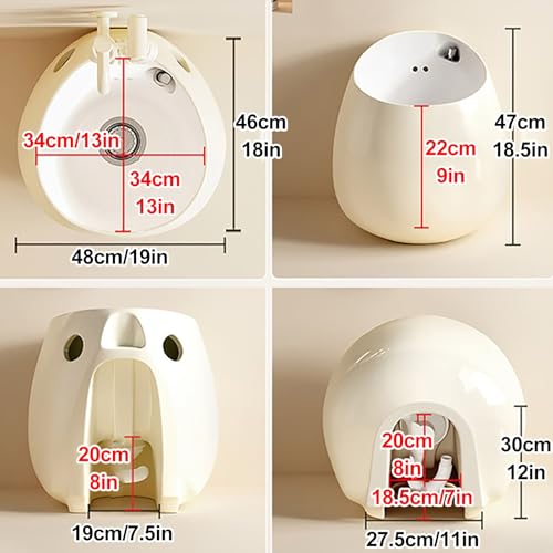 Pediluvio de Cerámica con Grifo Retráctil Blanco miniatura 2