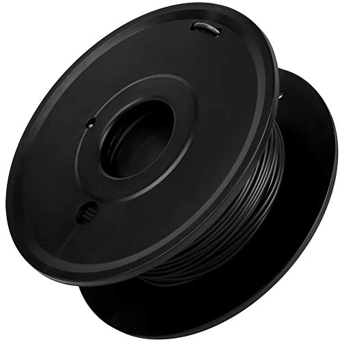 GYZJ 3D Printer Filament PLA Black Filament 1.75MM 200g Consumables Neat Winding No Bubbles High Precision Tangle-Free 3D Art Toy Art Decoration Cars Modules Temperature 190-210 Degree