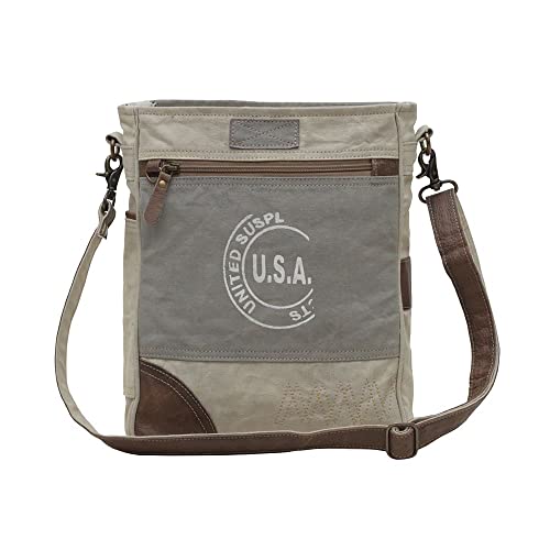 Myra Bag Western Leather Shoulder Bag for Women - Upcycled Canvas Crossbody Inspiration