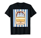 Retro Graphic Sardines Tinned Fish for Men and Women Camiseta