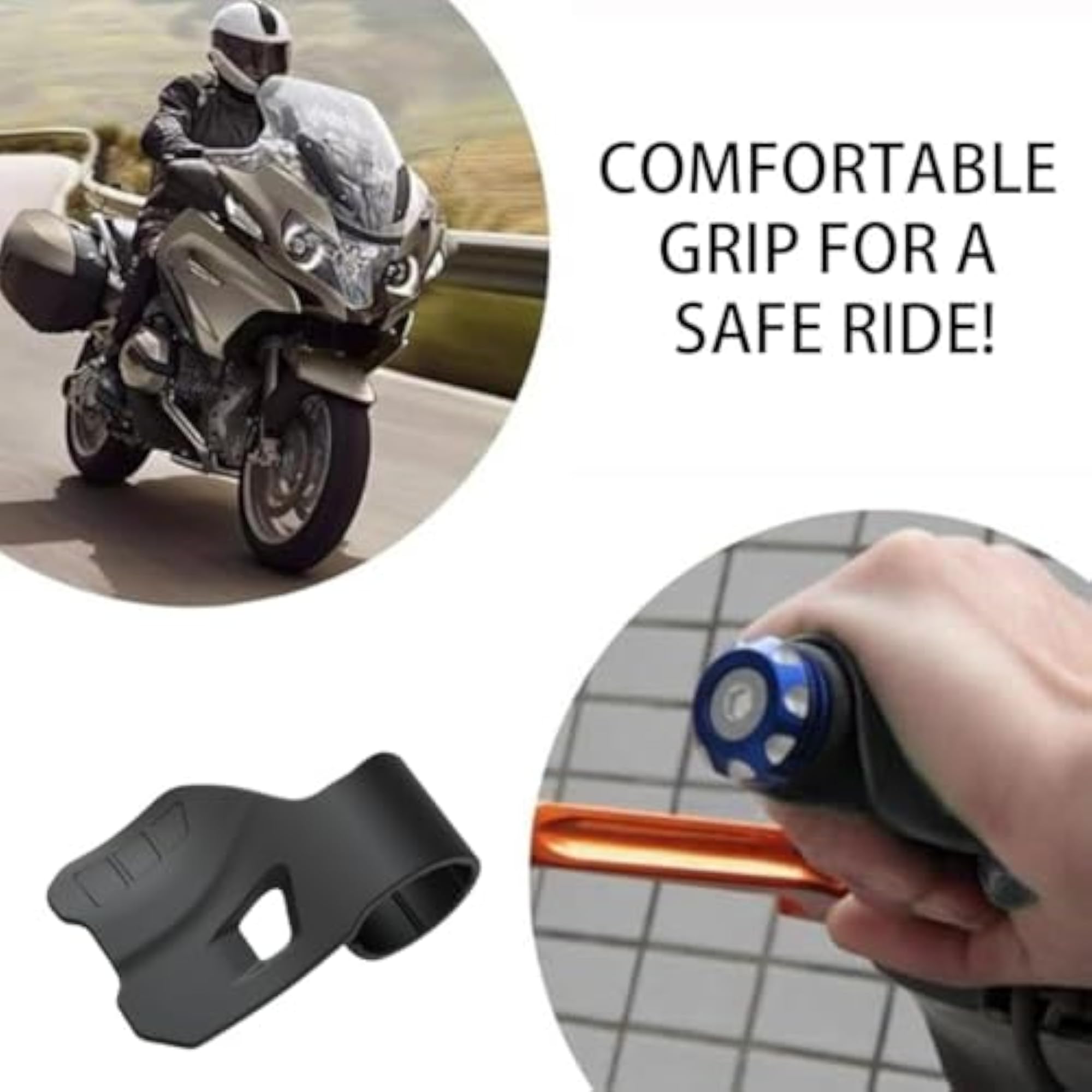 6Pcs Cruise Control Bike Handle Grip Set, Ergonomic Design