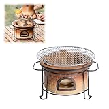 Clay Stove for Cooking Outdoor, Outdoor Pottery Barbecue Stoves for 1-4 People, Fire Stove, Portable Camping Charcoal Clay Charcoal Stoves for Backpacking Hiking Bbq (7.9'Lx4.7'H)