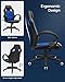 SONGMICS OBG56L Racing - Silla de Escritorio de Oficina Ergonómica Regulable con...