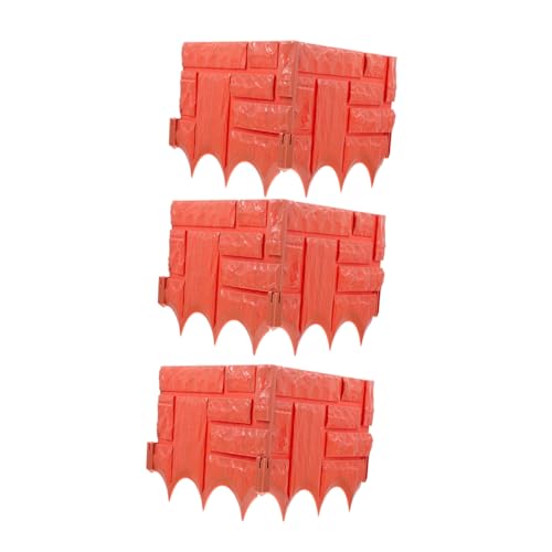 Toddmomy 6Piezas Panel De Ornamental De Plástico para Jardín Decorativos De Bricolaje Protector Vegetal De Estilo Pastoral Color Adoquinado Instalación