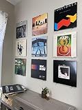 Minimalista album da parete in vinile, confezione da 30, nessun danno da parete, quindi perfetto per appartamenti, dormitori e ufficio, il tuo supporto preferito per i tuoi LP da 7 a 12 pollici