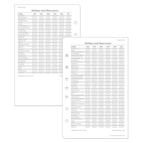 FranklinCovey - Original Two Page Per Day Ring-Bound Planner (Jan 2026 - Dec 2026, Classic) by Franklin Covey - Image 3