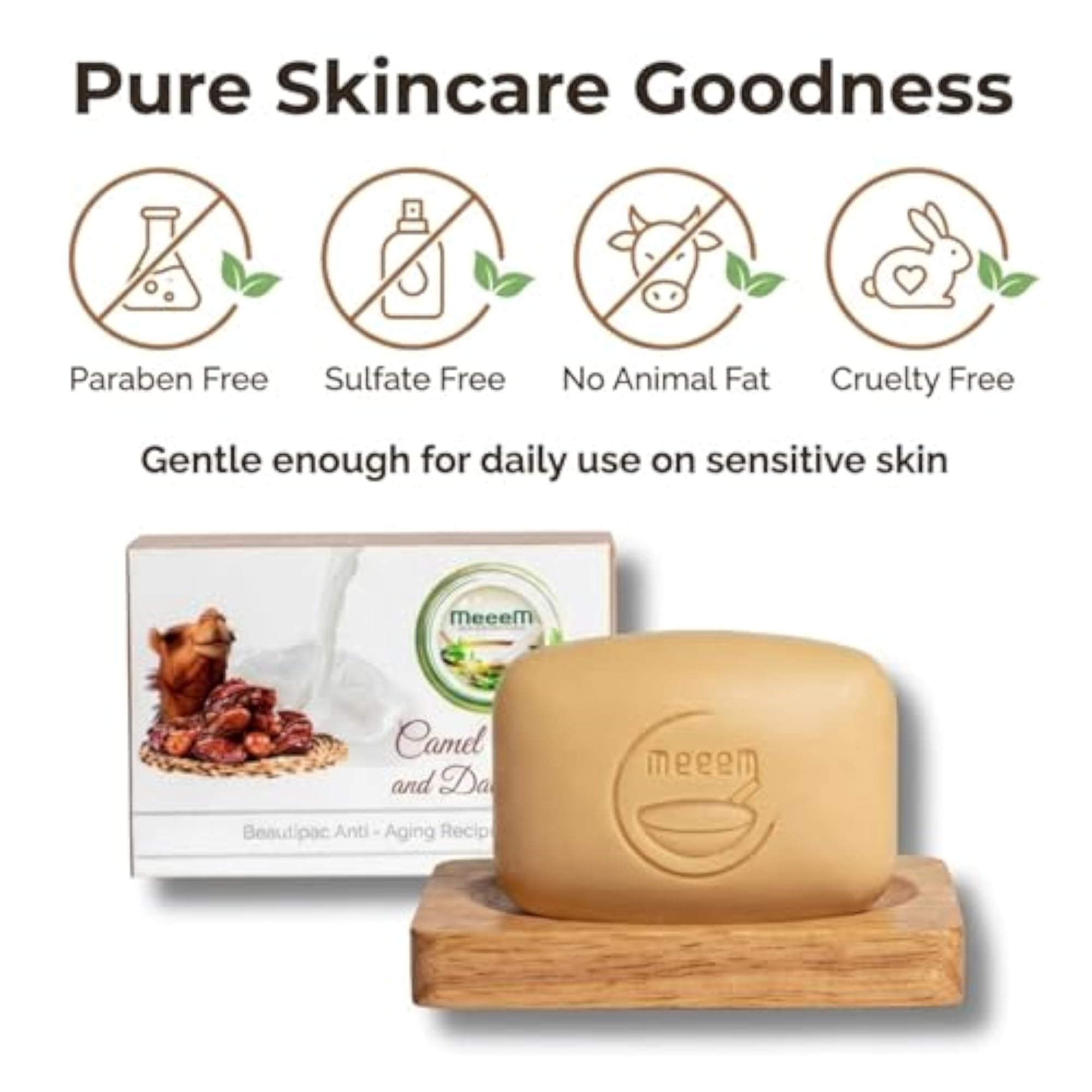Camel Milk & Dates Handmade Soap, Nourishing Care