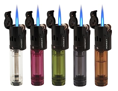 Encendedor antorcha recargable con llama simple miniatura 1