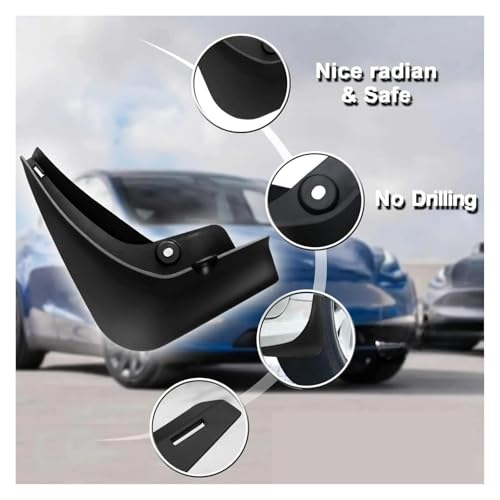 Guardabarros para Tesla Model Y 2025 protegen tu coche de arena y nieve 3