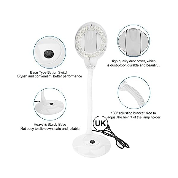 Kosoree 3X Illuminate Desktop Magnifying Lamp Tattoo Medical Reading Beauty LED Device - Image 3
