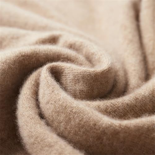 Mens Merino Wool Hooded Sweater Winter Warm Casual Long Sleeve Knitted Pullover3