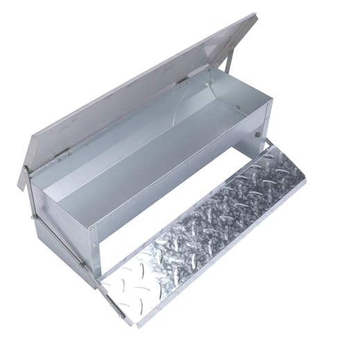 Alimentador Automático de Frango, Alimentador de Frango Com Pedal de Metal, Galinheiro Alimentador d