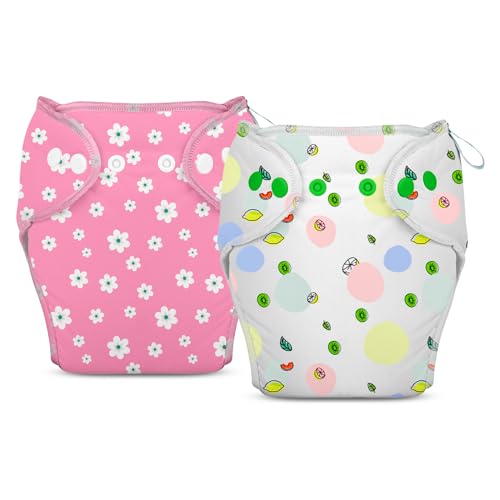 Image of Bumberry New & Improved Smart Nappy For New Born Baby (LXL |10-18 months) | Holds Upto 3 Pees With Extra Absorbtion & 100% Leak Protection All in One Cloth Diaper For Just Borns - 2 Pcs - Kit 4