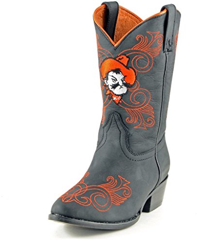 Gameday Boots NCAA Oklahoma State Cowboys Girls, Black, 3.5