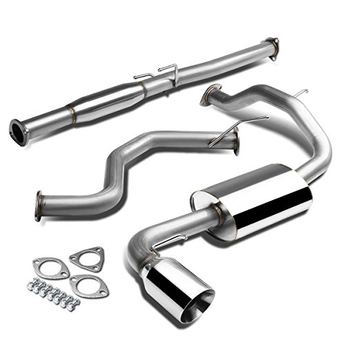 Auto Dynasty 4" Rolled Catback Exhaust System For 1988-1991 Honda Civic