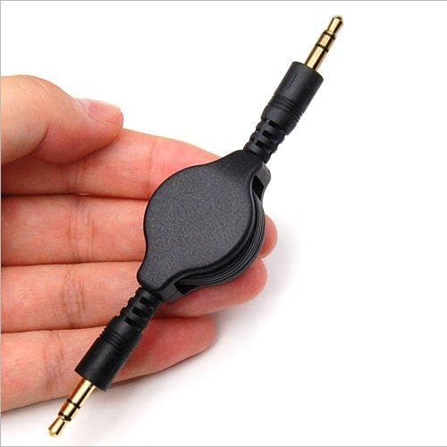 Cable Auxiliar Retráctil 3.5mm Negro para Auto miniatura 7