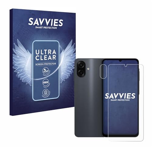 savvies 18 Pack Screen Protector Compatible with Samsung Galaxy A07 4G (Front+Camera) Protection Film Clear