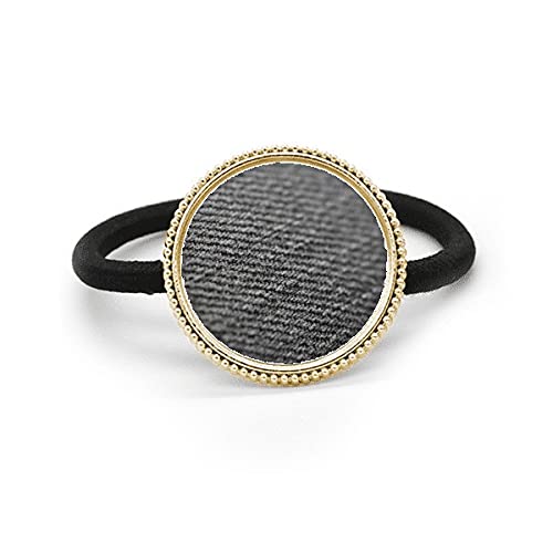 Bandeau élastique cheveux lin gris pour coiffure chic de bureau