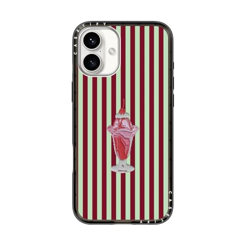 Étui iPhone 16 Plus MagSafe CASETiFY anti-chute protection militaire look sundae élégant