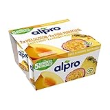 ALPRO Yogur vegetal Melocotón/Piña y maracuyá - Pack de 4