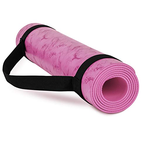 Large Workout Mats for Home Gym Yoga Mats for Women Men Yoga Mat Non Slip 5mm Thick Yoga Mat with Straps 72