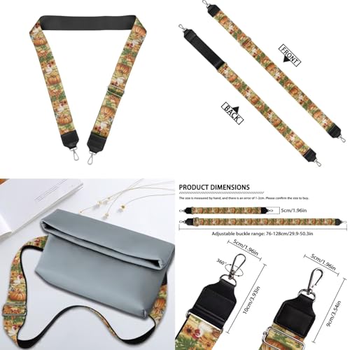 Image of Jeiento Replacement Shoulder Strap,2 Piece Set Guitar Style Handbag Crossbody Strap Adjustable Guitar Straps for Women Girls