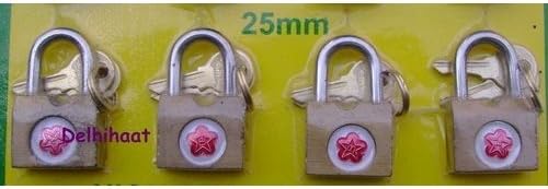 ADITYA INFO™ Imported Mini Locks Set of 4 Locks 25mm