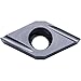 Kyocera DCET 21505MFRU PR1725 Grade PVD Carbide, 55 Degree Diamond, Positive Rake Angle, Right-Hand Turning Insert for Light Interruption and Low Feed in Steel and Stainless Steel (10 pcs)