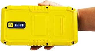 MAXTOOLS JSL240 1500A 12V Portable Emergency Jump Starter with Lithium Battery for Diesel and Petrol Car Power Bank, USB Port, LED Flashlight, Case and Jump Leads 350g