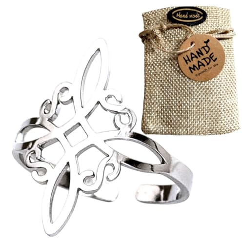 WORLD GOBLINS Anillo Ajustable Nudo de Bruja | Protección Wicca